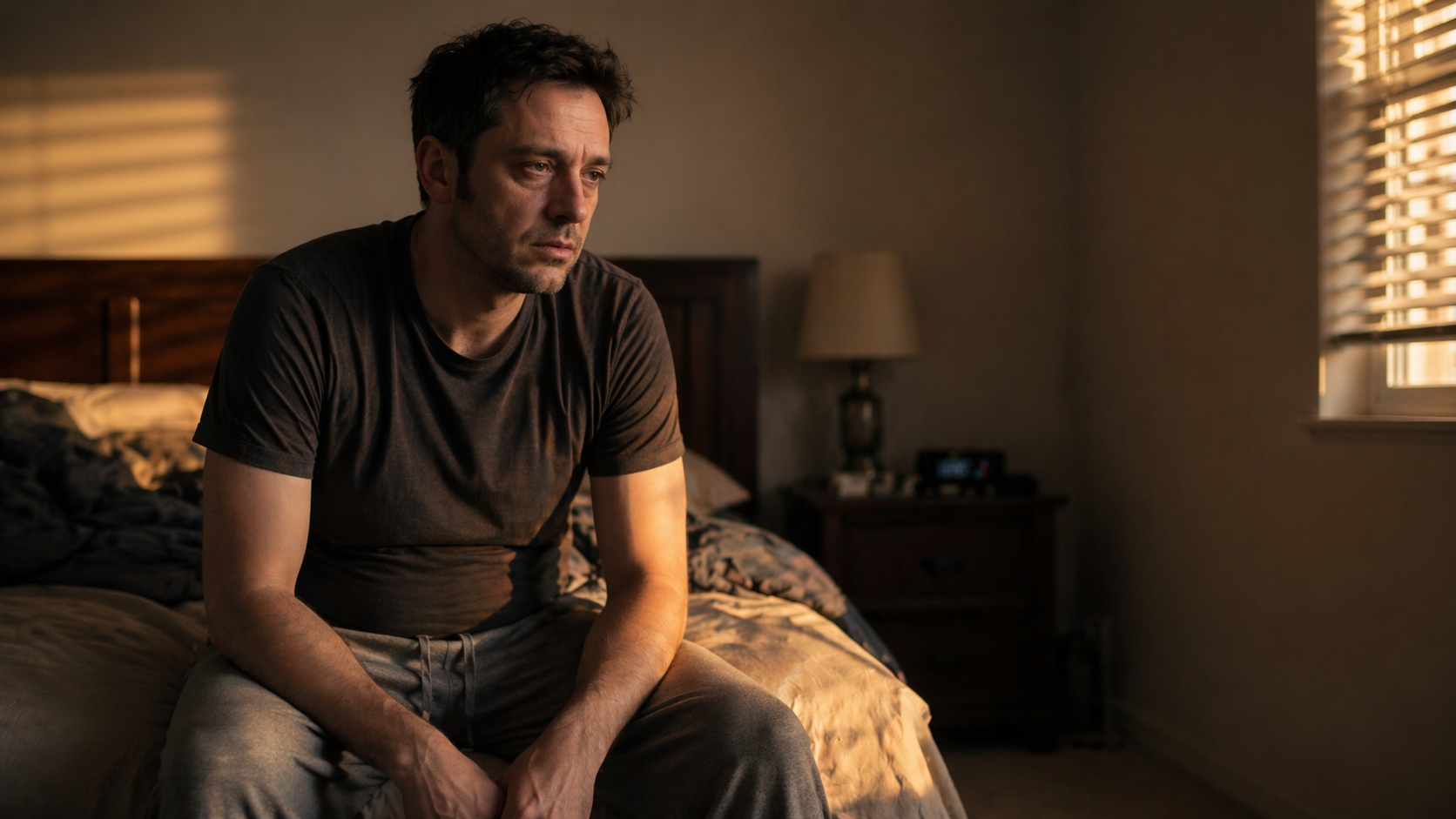 Man representing low testosterone without treatment