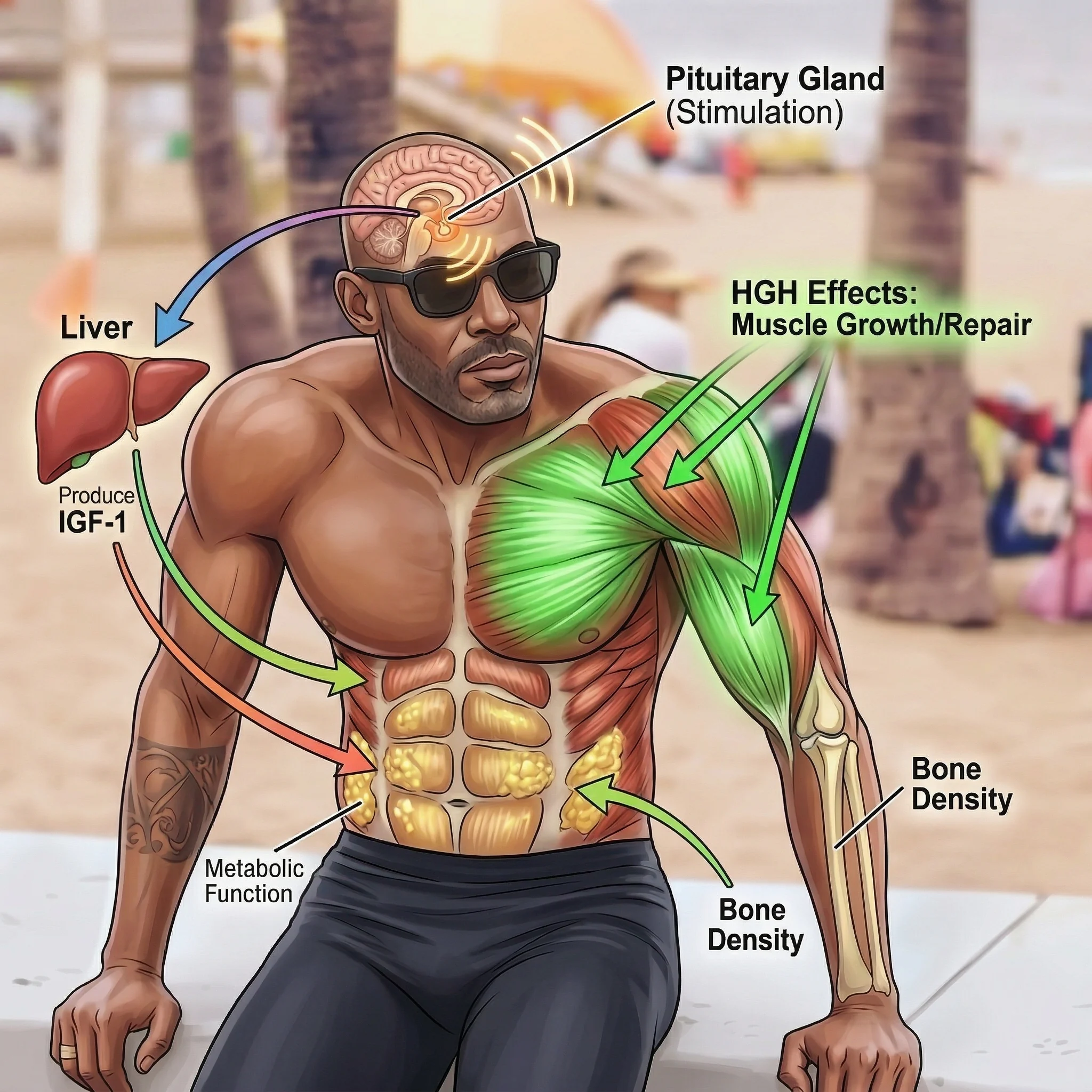 NAD+ optimization anatomy map